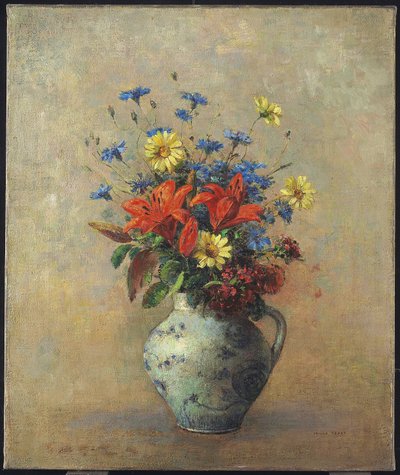 Blumenvase, ca. 1915 von Odilon Redon